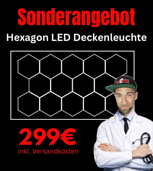 Hexagon LED Deckenleuchte