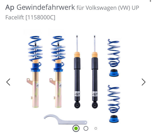 AP Gewindefahrwerk VW up!, Seat Mii, Skoda Citigo